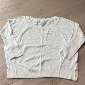 American Eagle Cream Knit Sweater